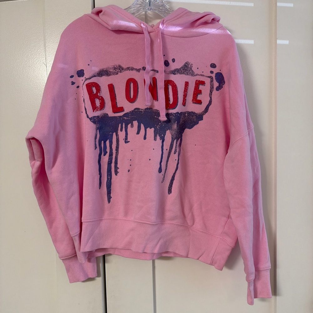 Pink Blondie Logo Hoodie - Small